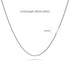 Bold Alphabet Letter Initial Charm Necklace in White Gold Tone
